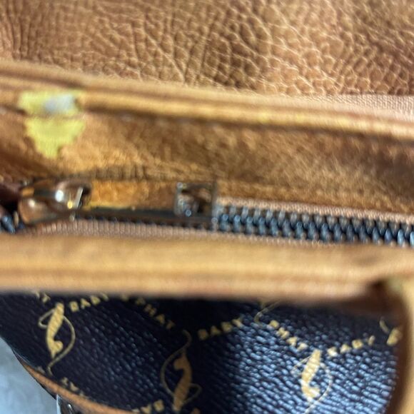 Babyphat Brown and tan logo Medium shoulder bag gold tone hardwares and accent. - Picture 12 of 12